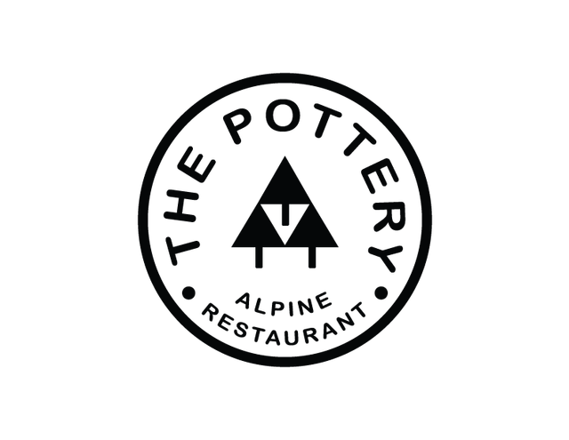 Official logo for The Pottery Alpine Restaurant