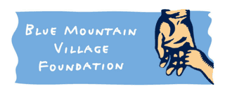 Official Blue Mountain Village Foundation logo on white background.