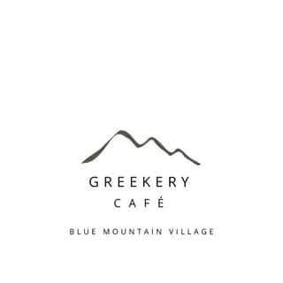 Official logo for Greekery Café at Blue Mountain Village