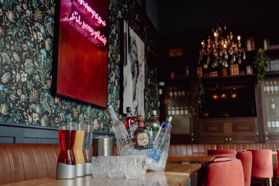 The interior of Twist Kitchen + Cocktail.