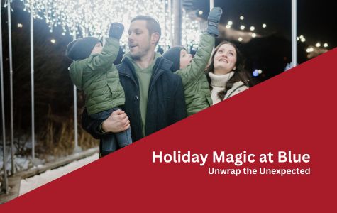 Family Celebrating Holiday Magic at Blue