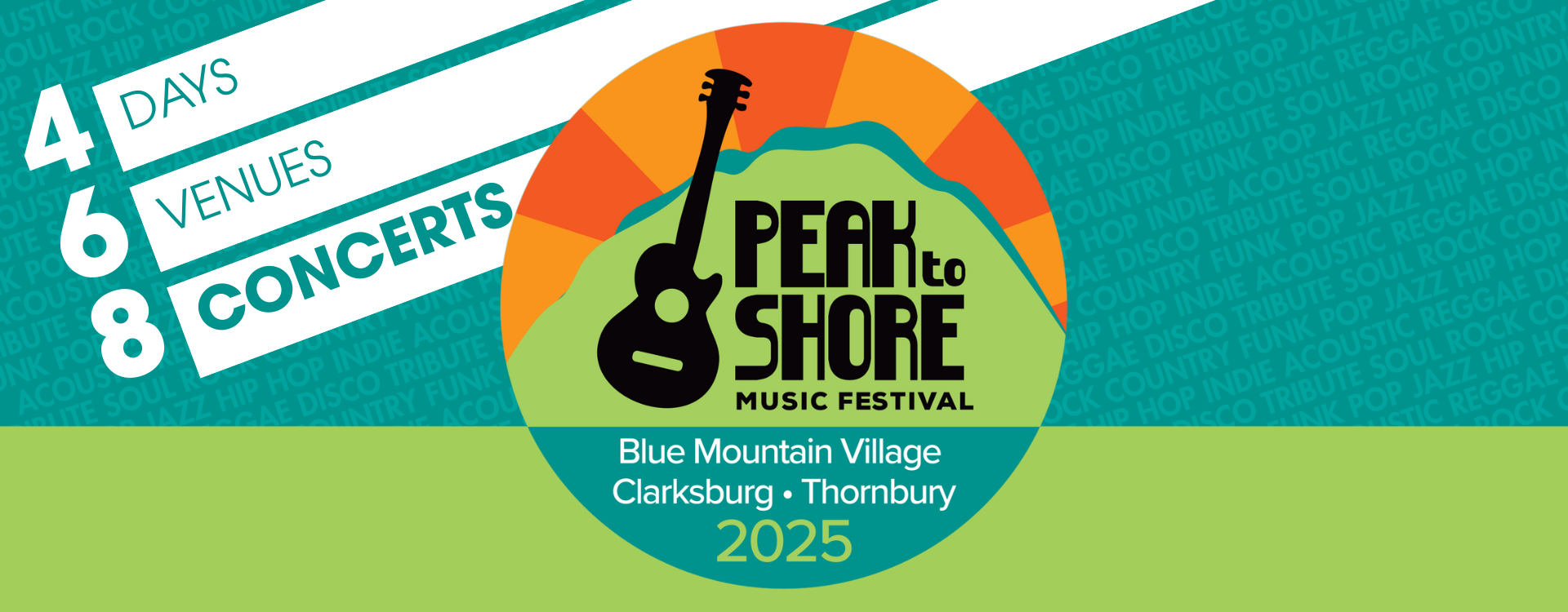 Peak to Shore returns from Thursday July 3rd to Sunday July 6th.